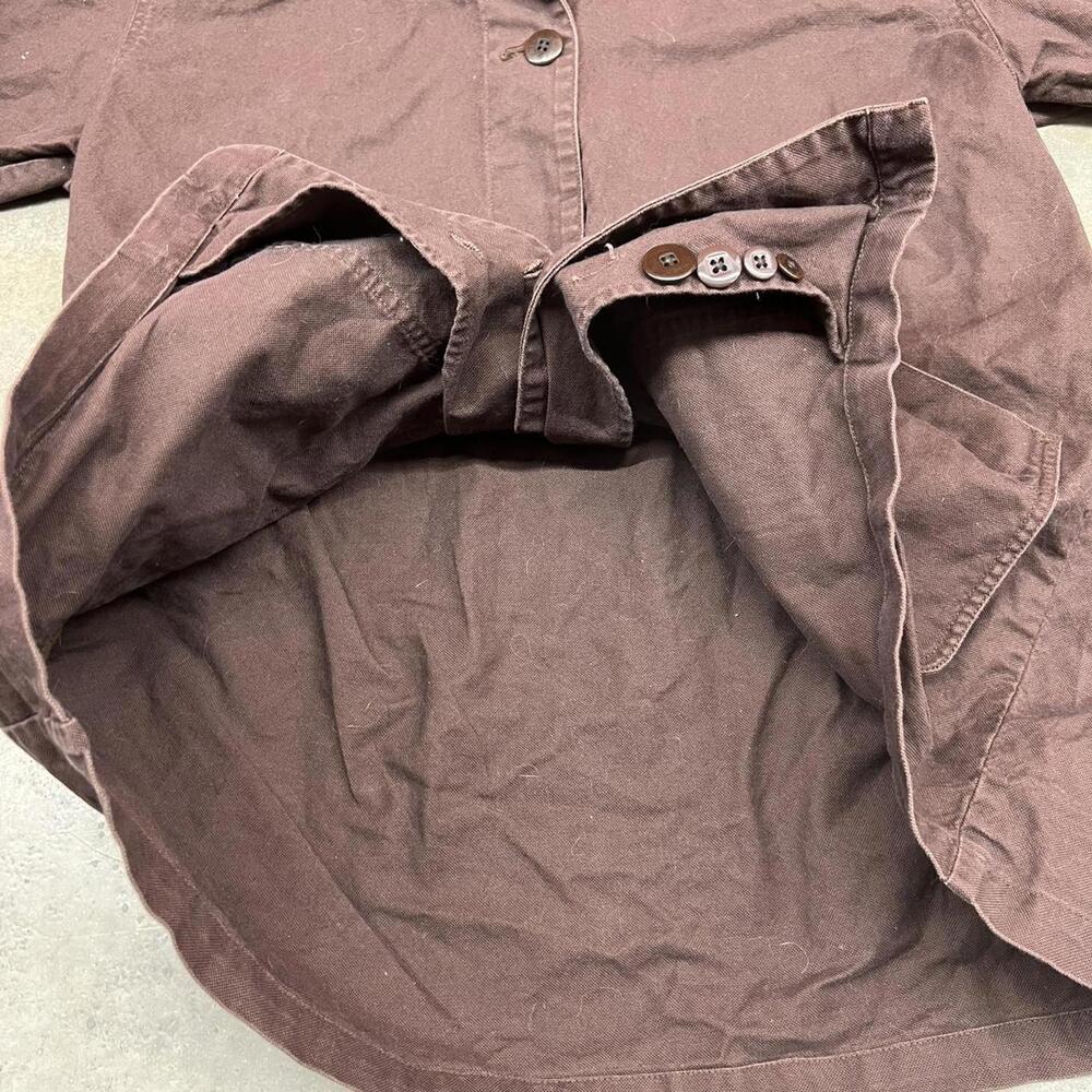 vintage l.l. bean brown button down field coat jacket size large WOMENS - Picture 4 of 4